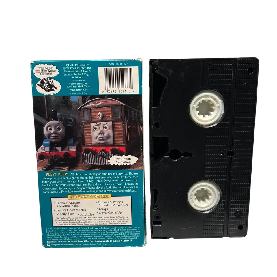 Thomas the Tank Engine & Friends Percy’s Ghostly Trick VHS Video Tape Train V1 - Image 2 of 4