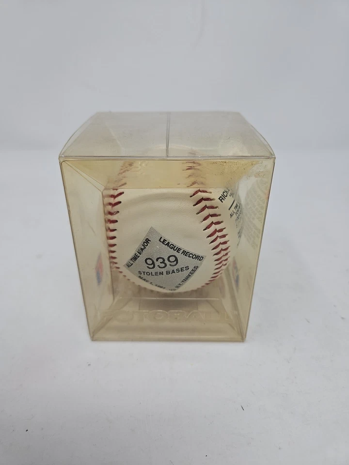 BOLA DE FOTOS VINTAGE Rickey Henderson RARO Oakland A’s Béisbol Foto 2 de 4