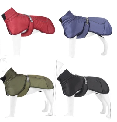 MARKENLOS Grosse Hunde Hundemantel Winter Wasserdicht – Fleece Reflektierend 6XL