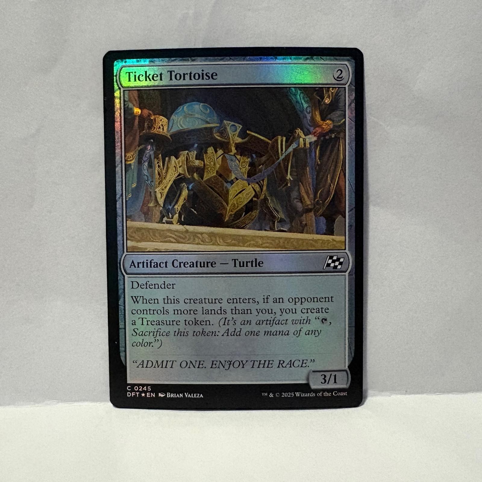 MTG Foil Ticket Tortoise Aetherdrift