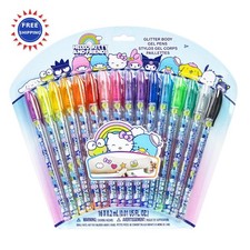 Hello Kitty and Friends 16 Piece Glitter Pen Body Art Set Townley Girl Glittery