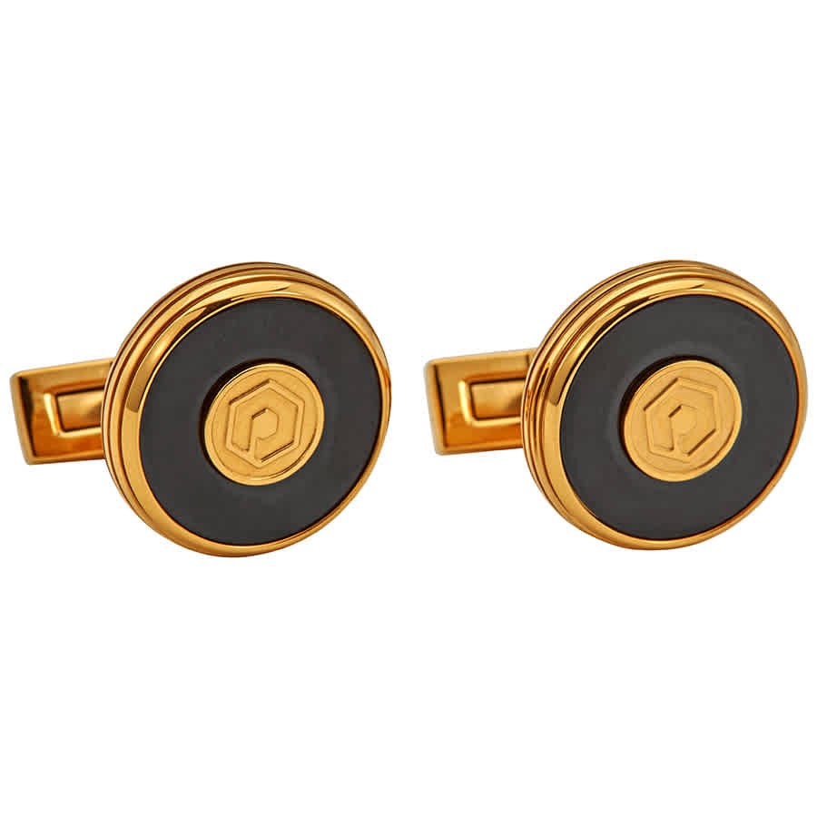 Picasso and Co Stainless Steel Cufflinks- GoldBlack PCFRDLOGBG 12090₽