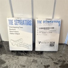Toe Separator for Overlapping Toes Bunions Sport Injury Hallux Valgus 2 packs
