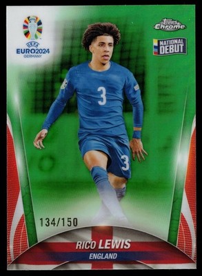 Rico Lewis - 2024 Topps Chrome UEFA Euro #71 Neon Green Refractor /150 #71