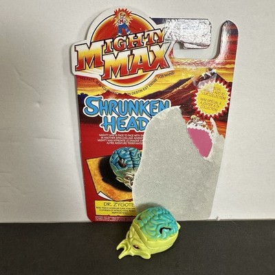 Mighty Max Shrunken Heads Dr Zygote Irwin Toys Mattel Bluebird  Card Complete