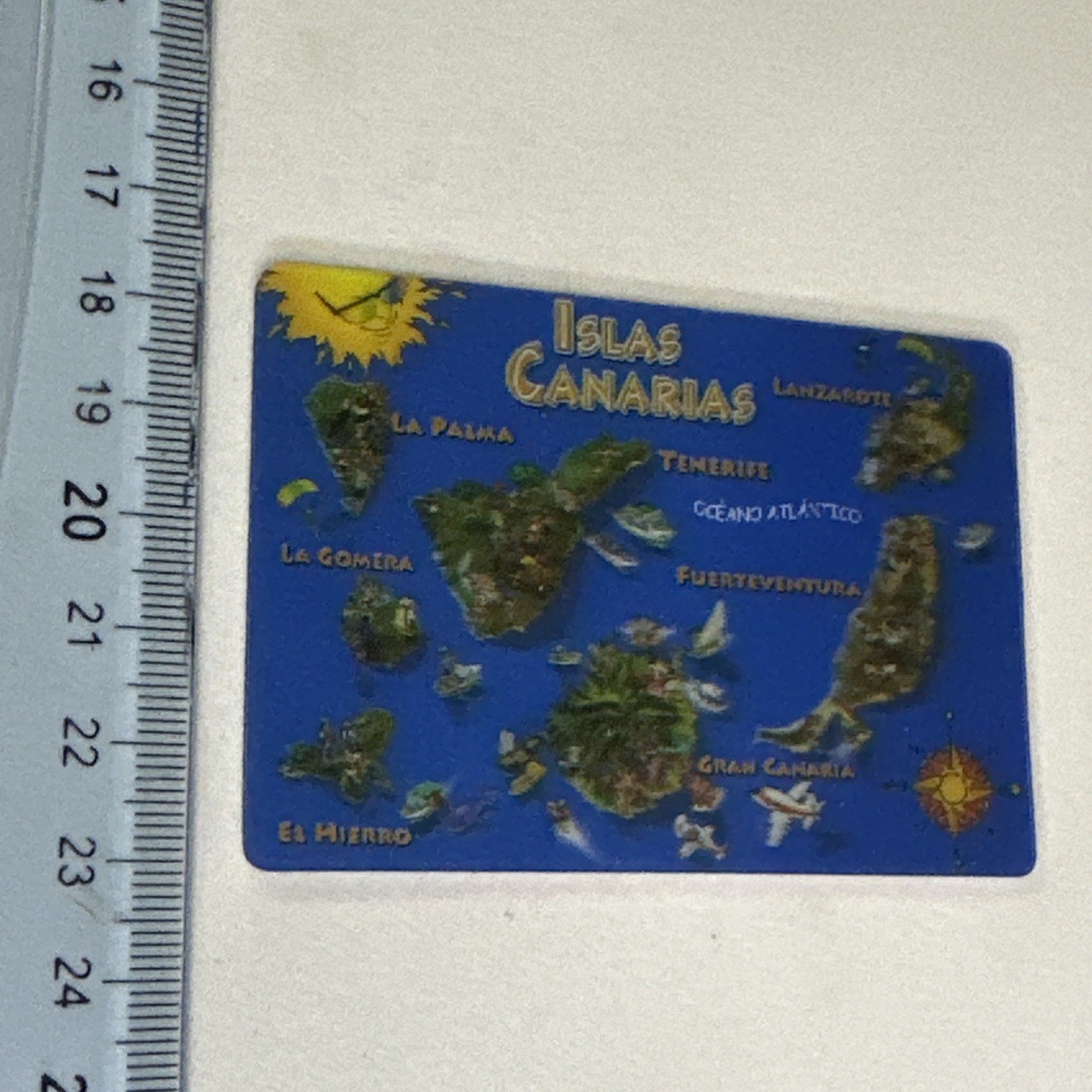 ISLAS CANARIAS MAPPA PALMA TENERIFE CALAMITA MAGNETE FRIGO FRIGORIFERO