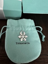 TIFFANY&CO Snowflake Charm 925Silver RARE😍BNIB