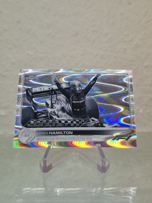 Lewis Hamilton Black & White Raywave 2022 Topps Chrome Formula 1 #154 Mercedes