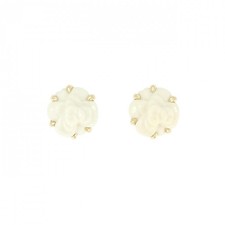 Authentic Chanel Camellia Small Pierce 230-000-329-9301