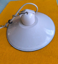 Antik Emailleschirm Lampe Fabriklampe Industrielampe Emaille Hängelampe