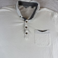 Ted Baker Polo Shirt White Mens 3XL 7 Short Sleeve Golf Outdoor Casual Adult