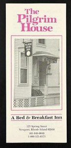 1990 Newport Rhode Island RI Pilgrim House Bed Breakfast Vintage Travel Brochure