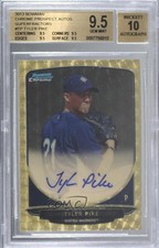 Marketplace image: 2013 Bowman Chrome Prospects Superfractor 1/1 Tyler Pike BGS 9.5 Auto 1b0