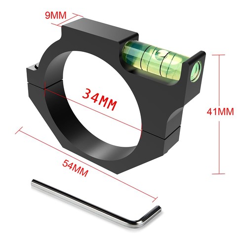 34mm Anti-Cant Scope Bubble Level for Precision Long-Range Shooting Black - Picture 3 of 6