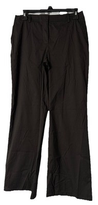 Akris Punto Womens Black Stretch Wide Leg Dress Pants Slacks Trousers US Size 6