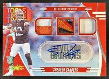 2025 Absolute Shedeur Sanders Tools of the Trade Triple RC Patch Auto #/25