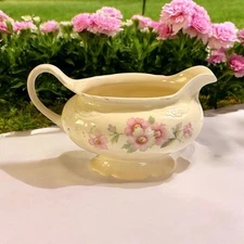 Homer Laughlin Virginia Rose Creamer Or Small Gravy Boat Fluffy Rose