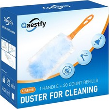 Dusters Cleaning Dust 20 Count Refills 360 Fluffy Microfiber Hand Duster Kit W/