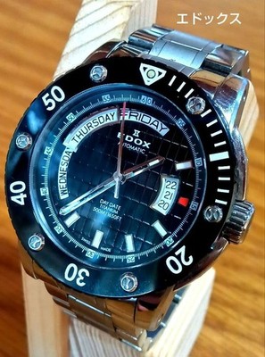 EDOX Class One 83005 Day Date Mens Wristwatch Timepiece Automatic Classic