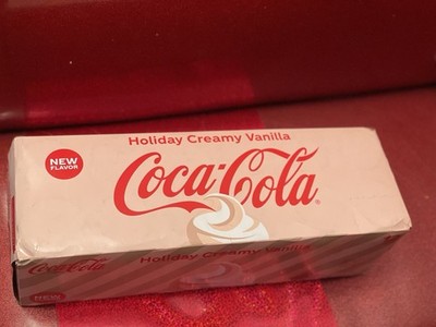 12 Pack Coca Cola Holiday Creamy Vanilla Soda Cans Limited Edition Case Coke LE