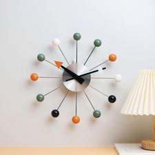 Ball Wall Clock 13 inch Vintage Mid Century M...