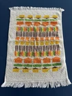 Vintage Cotton 1970s Pots Pans Utensils Kitchen Dish Hand Towel 1970s Fringed