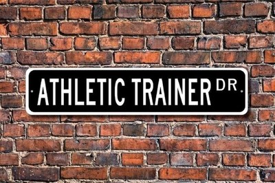 Athletic Trainer Dr Street Sign Gift Wall Decor for Home School Garden Man Ca...
