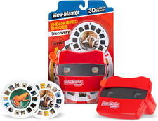 Classic View-Master Metallic Viewfinder with 2 Reels - Retro STEM Learning Toy f