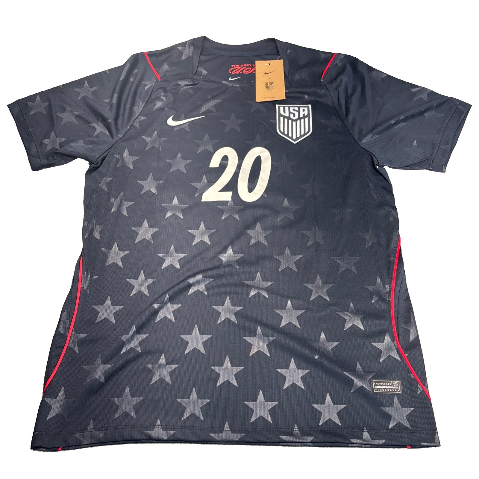 USMNT 2026 Nike Away Stars Jersey Balogun #20 Men’s LG NWT Authentic