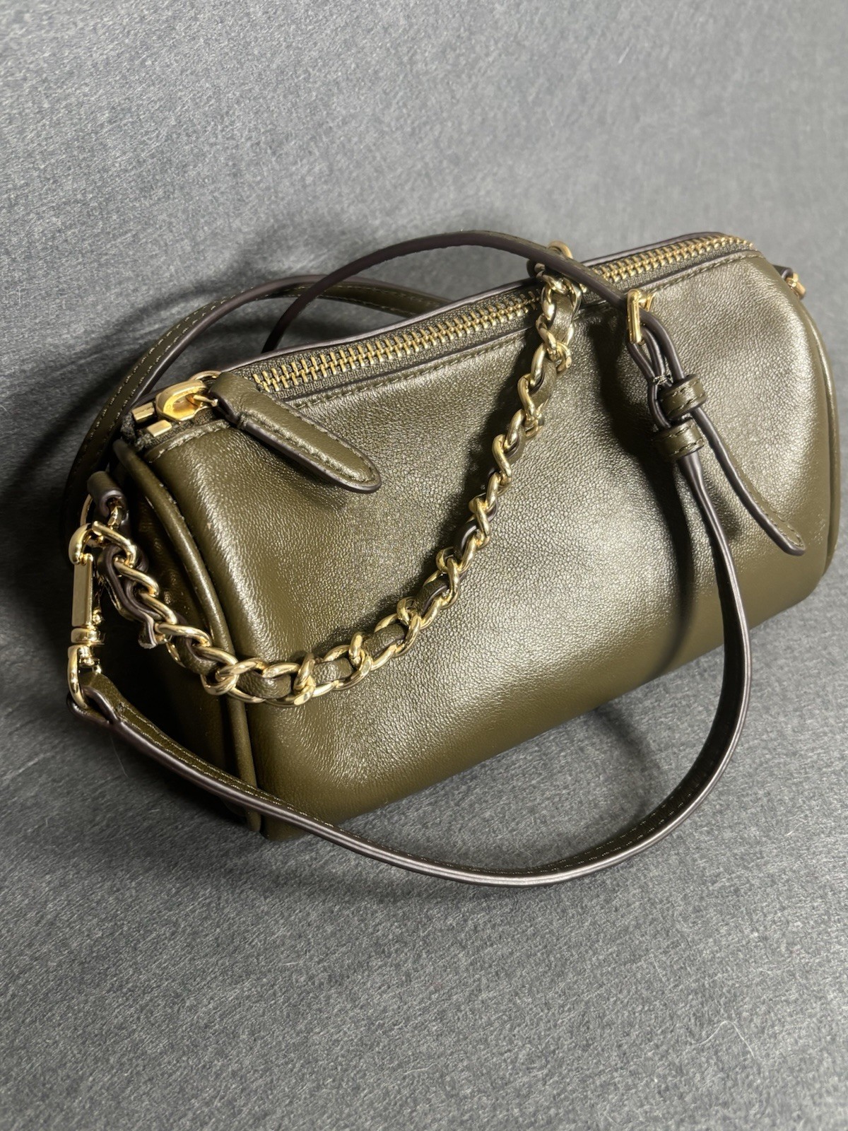 Lauren Ralph Lauren Crossbody Bag Women's One Size Olive Green Leather Chain thumbnail 21