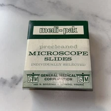 Vintage Medi-pak Microscope Micro-Slides, 1/2 Gross, 1x3, 1mm Thick