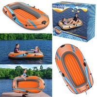 Bestway Schlauchboot Kondor Elite 2000 - Angelboot Gummiboot Ruderboot - Orange