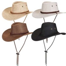 Women Summer Bucket Cap Cowboy Fedora Hat Men Wide Brim Linen Mesh Outdoor Hats