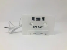 NEW Cassette Tape Adapter 3.5mm AUX Car Audio White for MP3 iPod iPhone, (8034)
