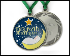 Baby's 1st Christmas Ornament - Engravable