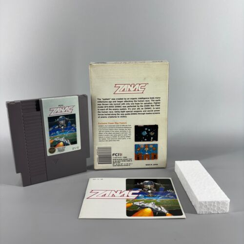 Zanac (NES, Nintendo Entertainment System, 1987) con caja y manual - probado - Imagen 5 de 6