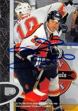 Joel Otto autographed Hockey Card (Philadelphia Flyers, SC) 1996 Upper Deck #124