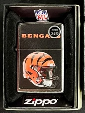 Zippo 48424 NFL Cincinnati Bengals Helmet Lighter + FLINT PACK