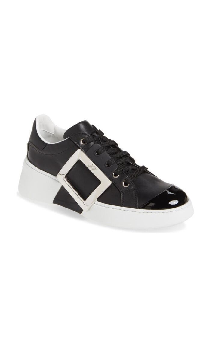 スニーカー ROGER VIVIER Viv Skate Met Buc Roger Vivier Viv Skate Buckle Sneakers Womens Size US 7 EU