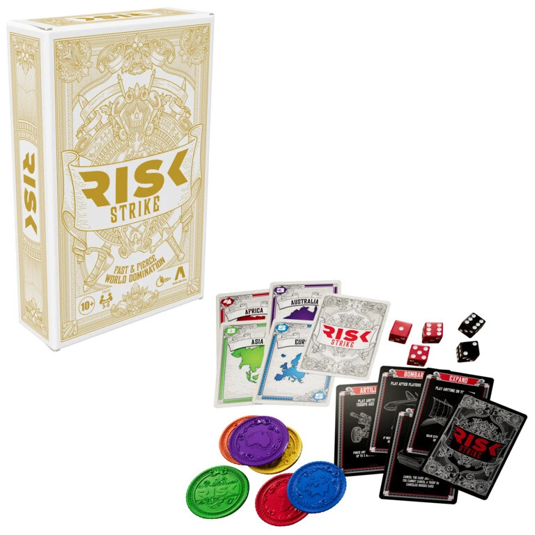 Risk Strike Card & Dice Game Simple Strategic Family Party Game - Image 3 of 4