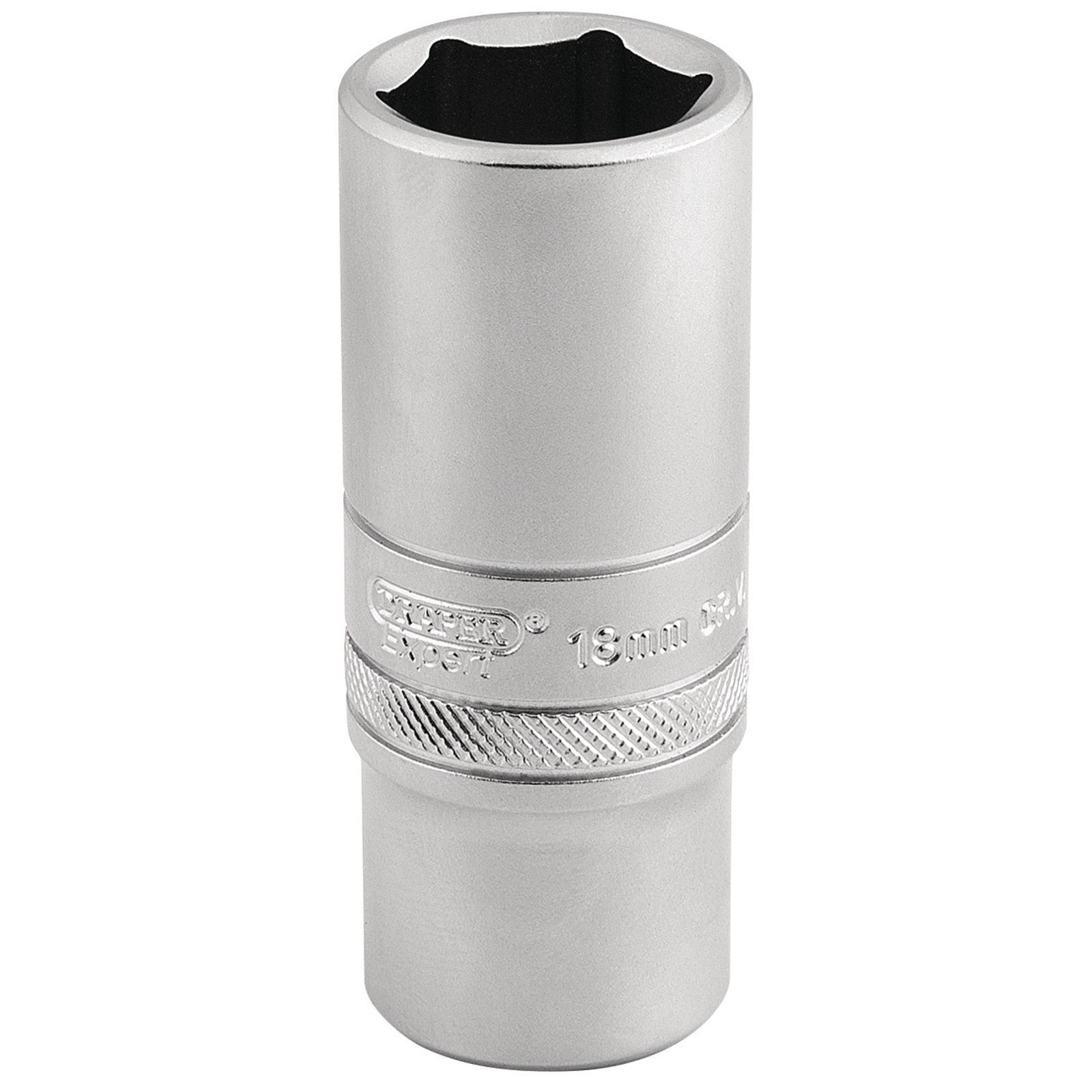 Draper 3/8"" Square Drive 6 Point Metric Deep Socket (19mm)