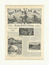 Dörrberger Felswand Grund Wirtshaus Hammer Gehlberger Mühle Holzstich E 2735