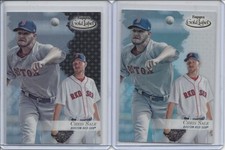 2017 Topps Gold Label Chris Sale Base And Black Parallel Class 1 Cards #80