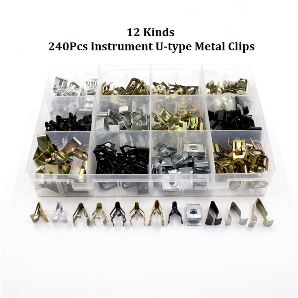 Car Console Instrument Panel Dash Dashboard Trim Metal Retainer Clips U ...