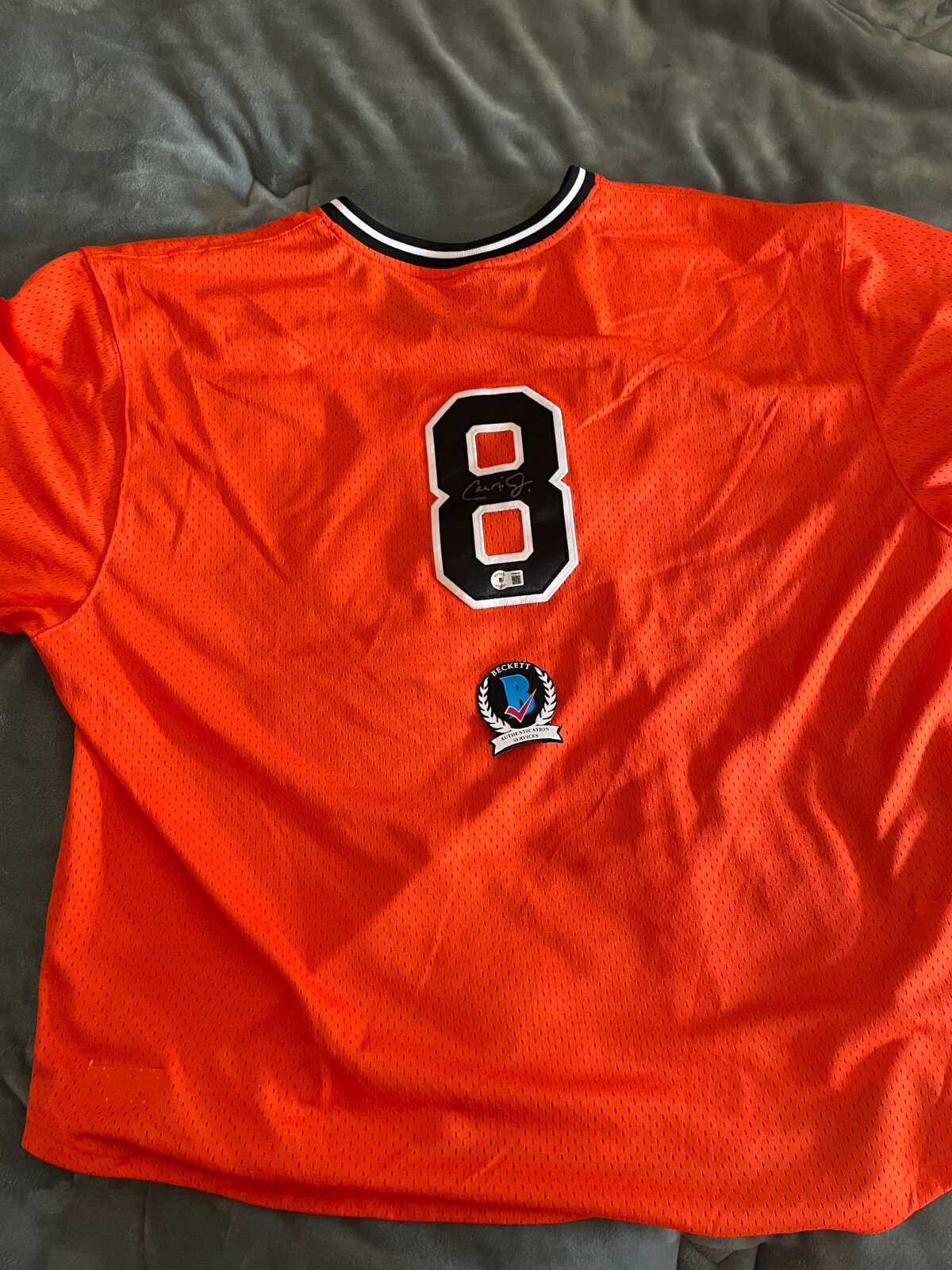 Cal Ripken Jr. Baltimore Orioles Signed Orange Jersey With Beckett Coa