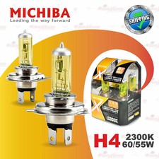 2x H4 12v 472 2300k Yellow Michiba Headlight Bulbs Globe Xenon Lamps 5560w P43t 2x H4 12v 472 2300k Yellow Michiba Headlight Bulbs Globe Xenon Lamps 5560w P43t