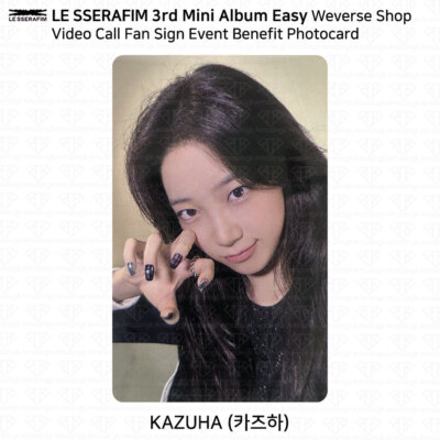 Le Sserafim 3rd Mini Album Easy Weverse Shop Video Call Fan