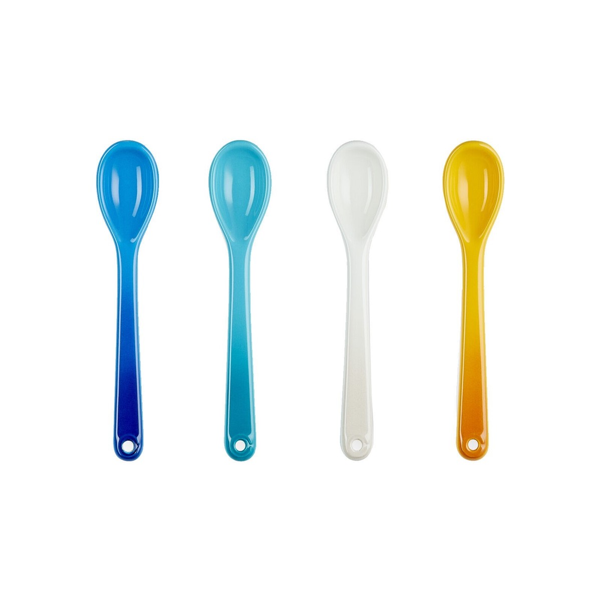 Le Creuset Spoons RIVIERA Collection 5.5in Set of 4 Stoneware
