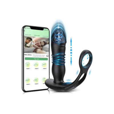 Sextoy Homme Rechargeable Plug Anal Vibrant Tlescopique Bluetooth -  Masseur De Prostate, Silicone, Rechargeable, Livraison Discrte