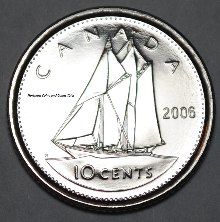 Canada 2006 P BU Nice UNC 10 cent Canadian Dime from mint roll | eBay